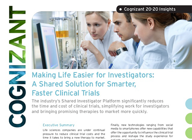 Making Life Easier for Investigators: A Shared Solution for Smarter, Faster Clinical Trials